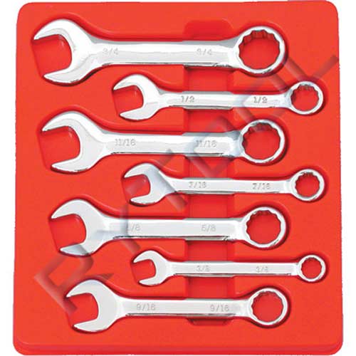Rytool 7 Pce AF Stubby Spanner Set