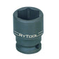 Rytool 1/2" Dr Regular Impact Socket AF Sizes