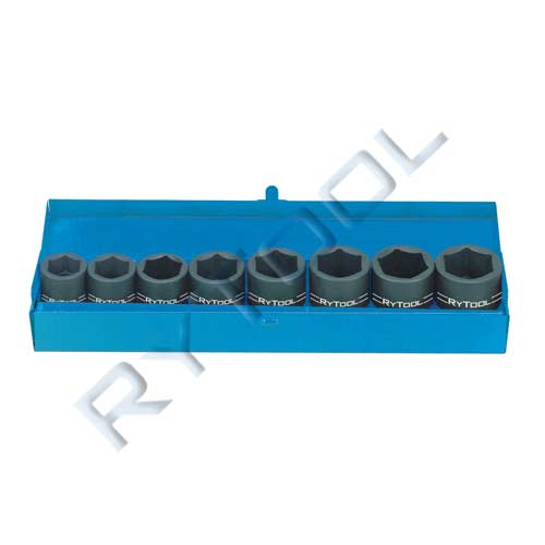 Rytool 8 Pce 3/4" Dr MM Impact Socket Set